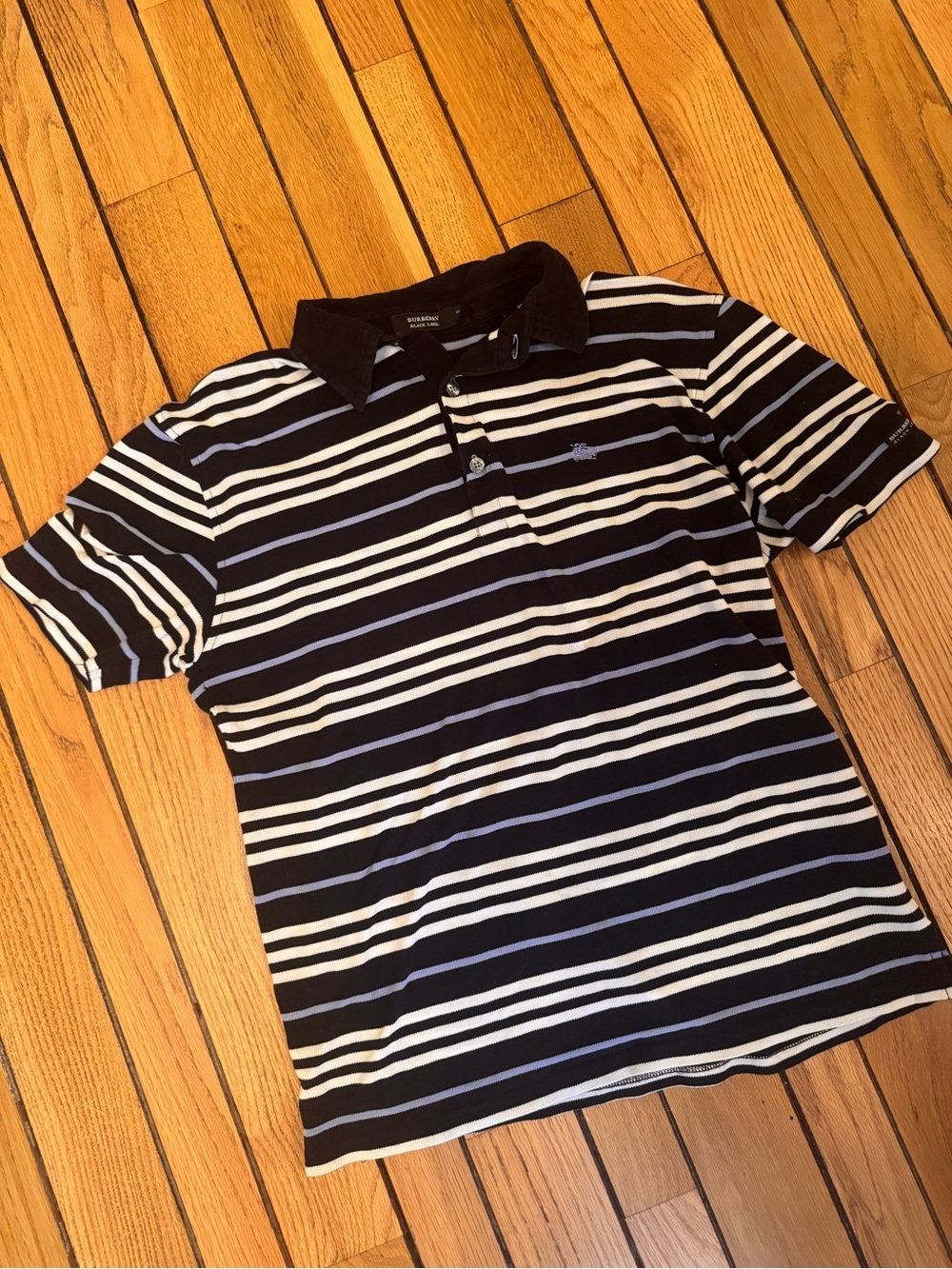 Burberry Black Label multi-striped polo shirt - Picture 2 of 7